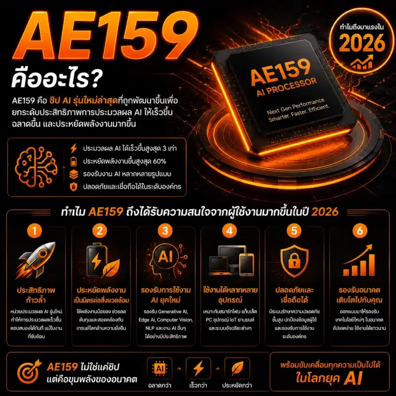 AE159 คืออะไร ทำไมถึงได้รับความสนใจจากผู้ใช้งานมากขึ้นในปี 2026 .